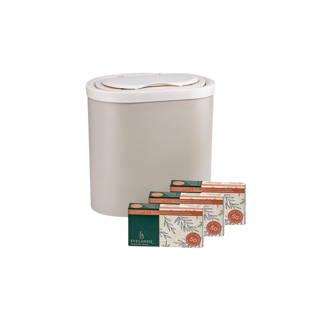 Starter Pack - 1x Evelaniq Sanitary Unit includes 3 boxes of 50 re-fills