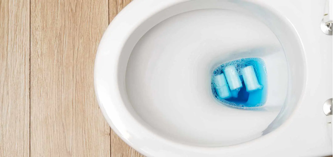 Toilet with tampons in it