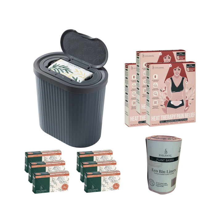 The Comfort & Care Bundle - Starter Pack + Heat Pack + Re-Fill Pack + Bin Liners Roll