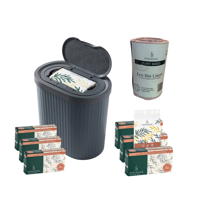 The Everyday Home Hygiene Bundle - Starter Pack + Re-Fill Pack + Bin Liners Roll