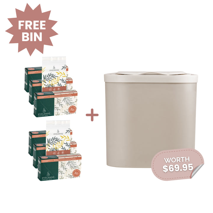 ✨ Buy 2 Refill Packs for $112 & Get Your Bin FREE (Worth $69.95!) ✨ Note- Liner Holder NOT included Evelaniq