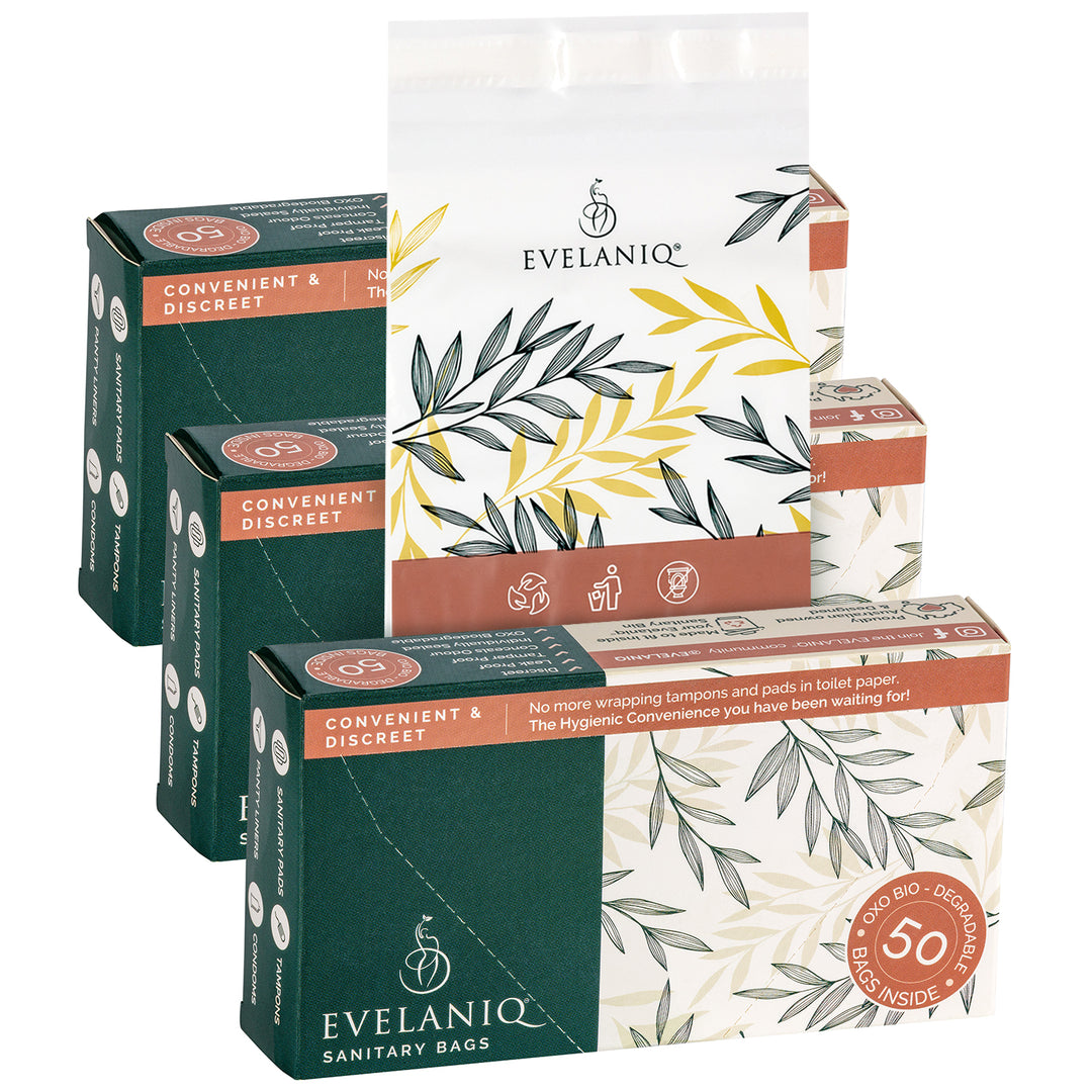150 Bio-Degradable Sanitary Bags - 3 Boxes of 50
