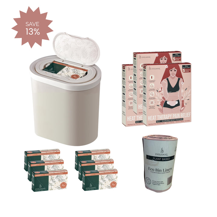 The Comfort & Care Bundle - Starter Pack + Heat Pack + Re-Fill Pack + Bin Liners Roll
