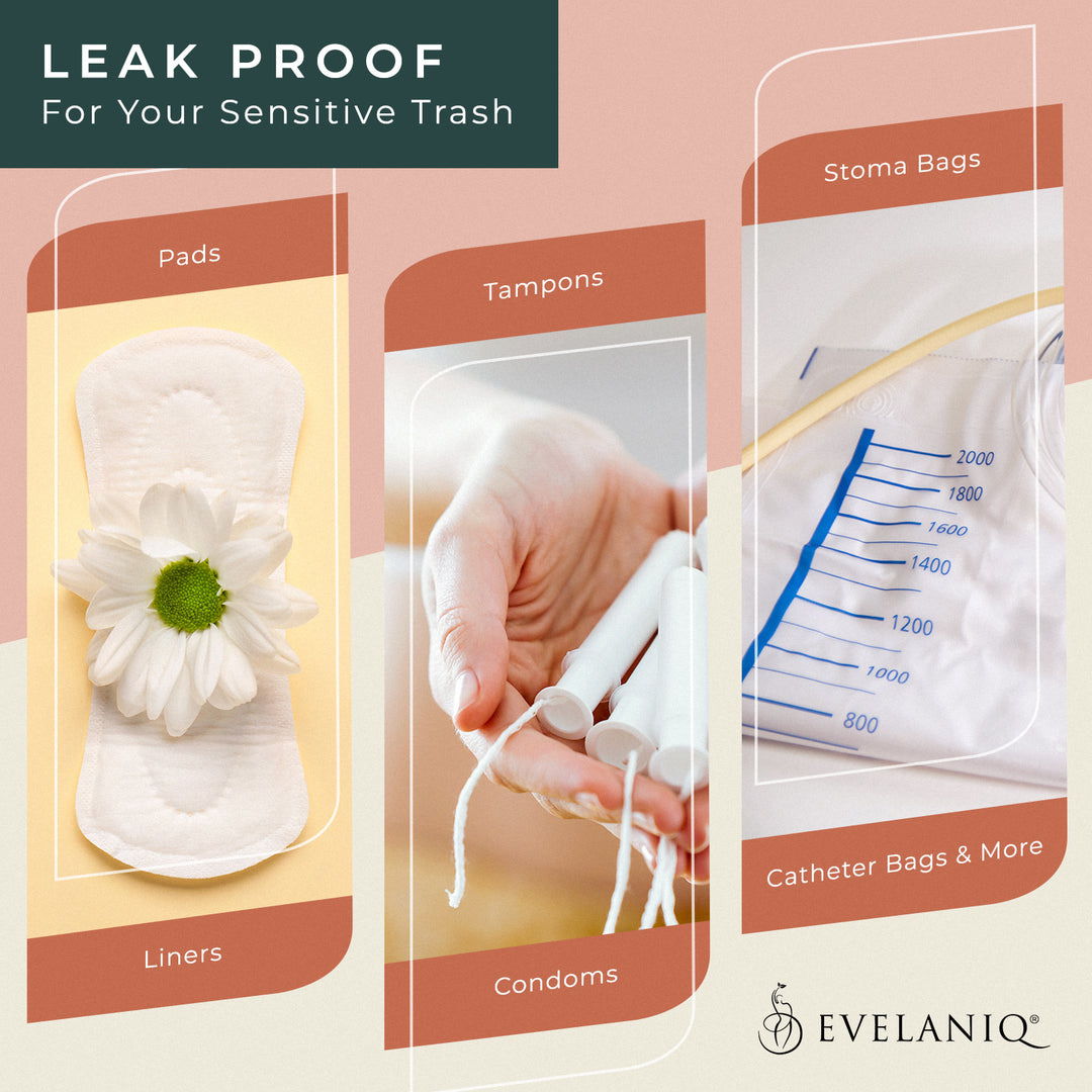 150 Bio-Degradable Sanitary Bags - 3 Boxes of 50
