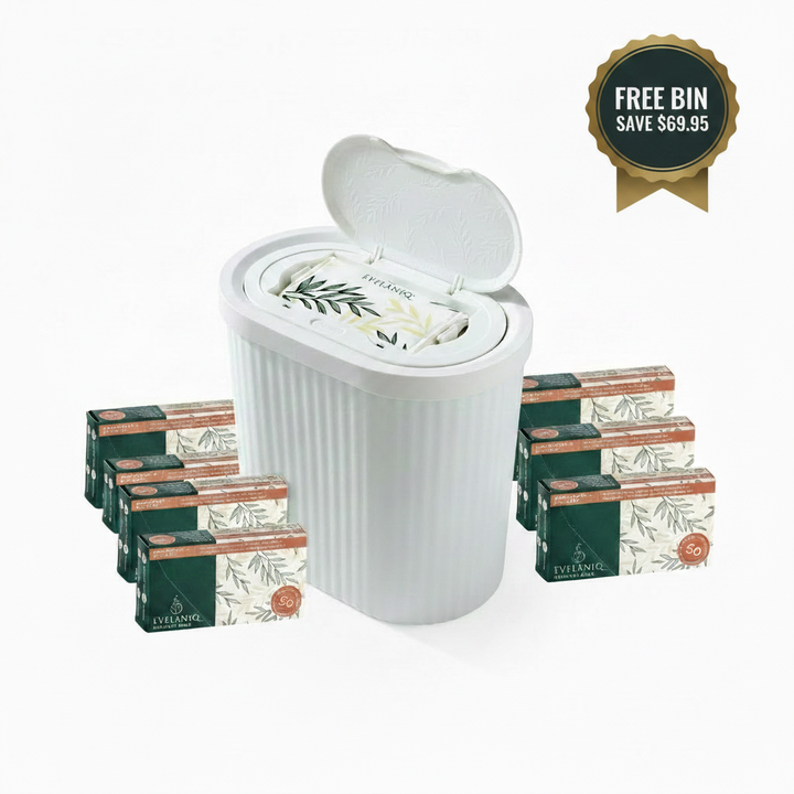 FREE BIN OFFER BUNDLE - Elegant White with medallion badge