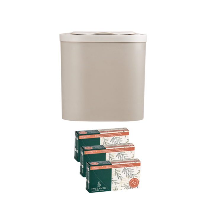Starter Pack - 1x Evelaniq Sanitary Unit includes 3 boxes of 50 re-fills