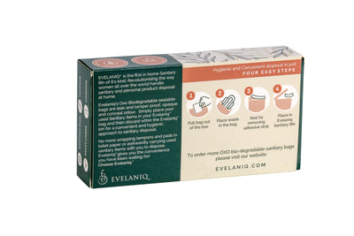 BIO-DEGRADABLE SANITARY BAGS - 3 Boxes of 50